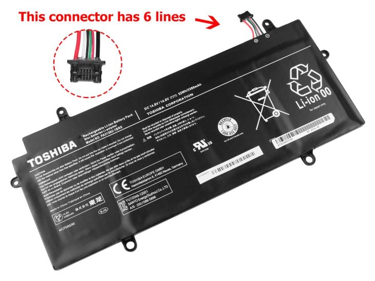 52Wh Bateria do Toshiba Portege Z30-A-116 Z30-A-136 Z30-A-12Q Z30-A-12X - Kliknij na obrazek aby go zamknąć