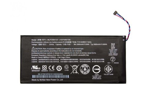 Oryginalny 3680mAh 13.98Wh Bateria Acer Iconia One 7 B1-730 B1-730HD