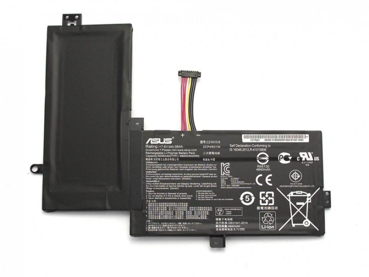 38Wh 5000mAh do Asus 0B200-01850000 Bateria - Kliknij na obrazek aby go zamknąć