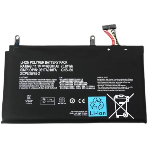 6830mAh 75.81Wh Bateria Gateway 961TA010FA