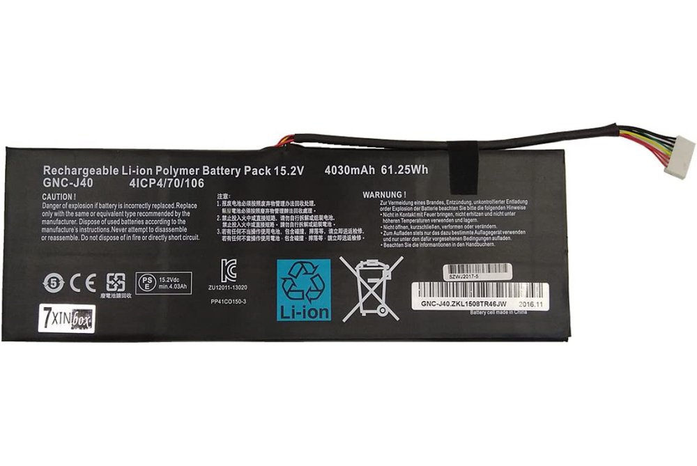 4030mAh 61.25Wh Bateria Gigabyte 961TA013F