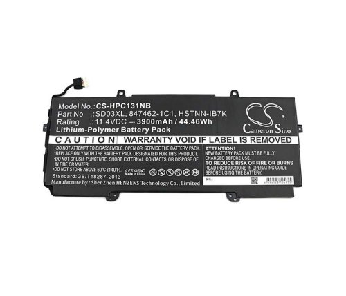 3950mAh 45Wh Bateria HP 848212-850 848212-856