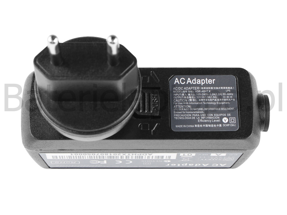 18W Oryginalny Zasilacz Ładowarka do Acer 27.L0302.002 KP.01801.001