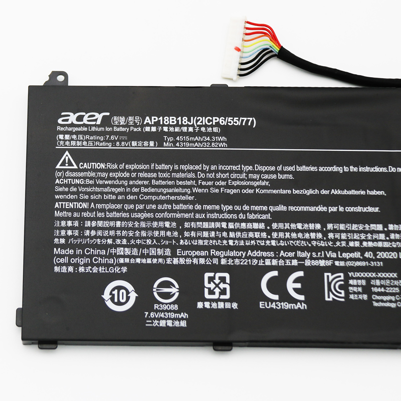 Oryginalny 4515mAh 34.31Wh Acer Aspire 3 A314-32-33 Bateria