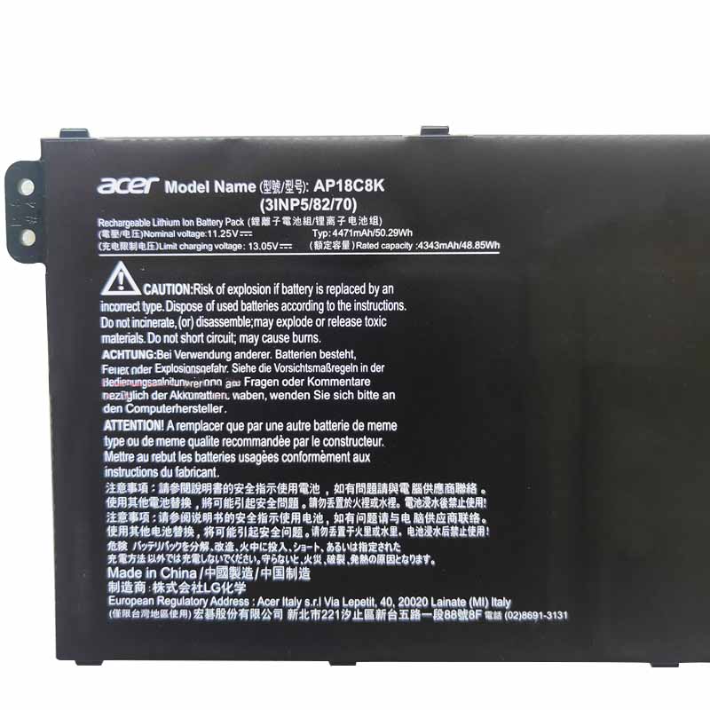 Oryginalny Bateria do Acer Aspire 5 A515-56-58T7 4471mAh 50.29Wh