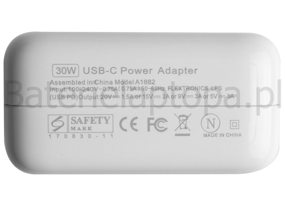 30W USB-C Apple 13.3 MacBook Air Z0YJ-MWTJ242 Zasilacz Ładowarka