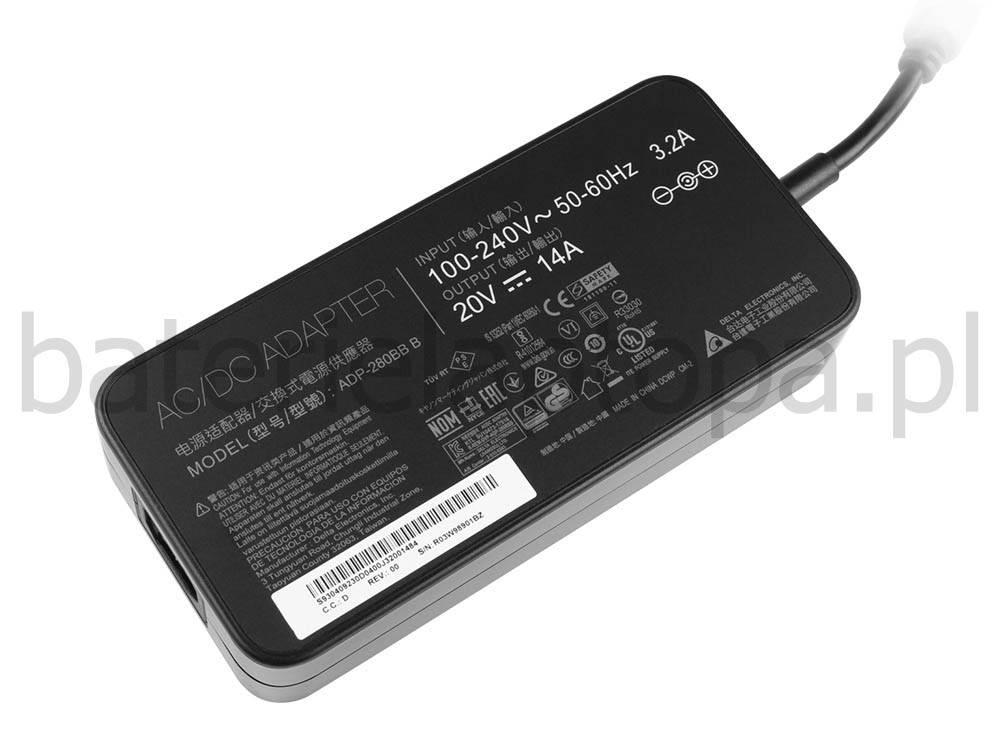 280W Acer 25.TG4M3.001 Zasilacz Ładowarka