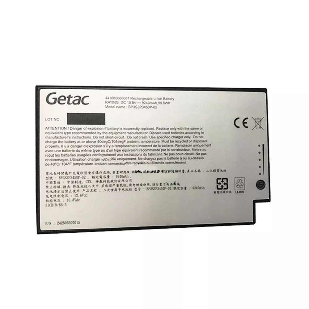 9240mAh 99.8Wh Bateria Getac 242895500049