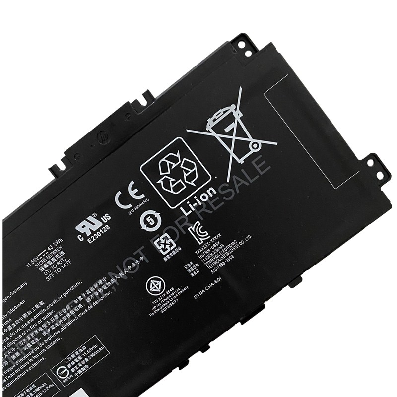 3560mAh 43.3Wh Oryginalny Bateria HP M01144-006