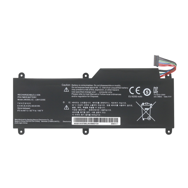 6400mAh 48.64Wh Bateria LG 15U530-G.AK55AD