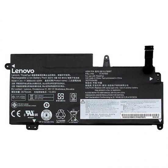 Bateria Oryginalny Lenovo 01AV401 42Wh - Kliknij na obrazek aby go zamknąć