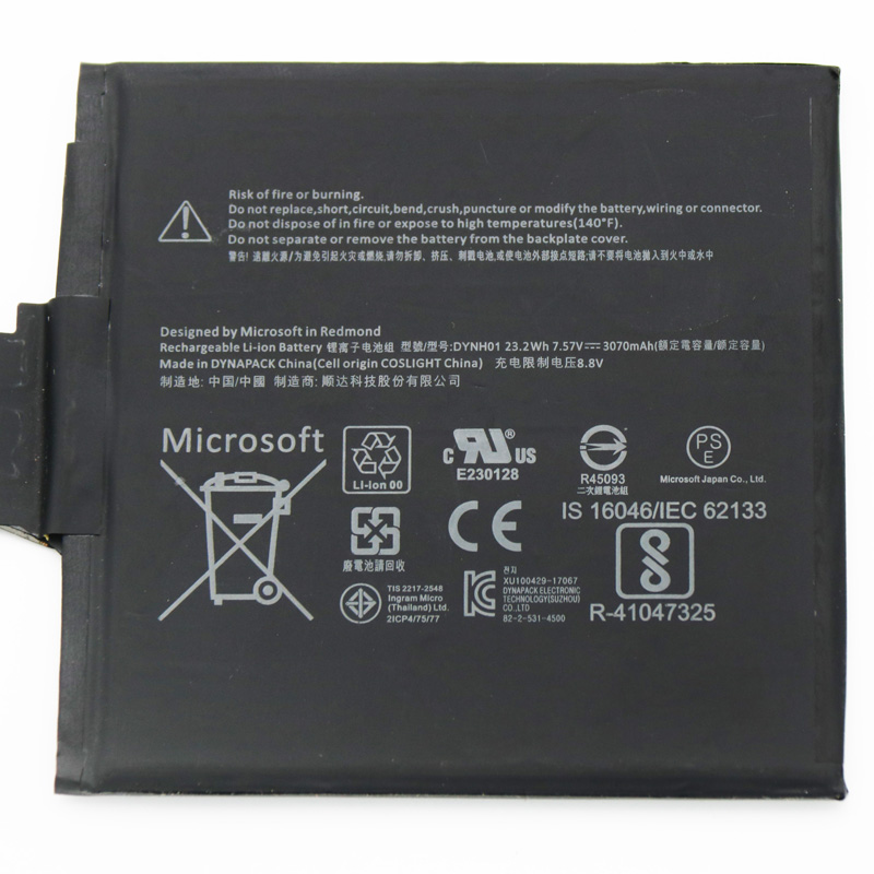 Oryginalny 3070mAh 23.23Wh Bateria Microsoft Surface Book 2 1793